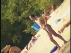 Exciting beach voyeur videos with naked mature babes