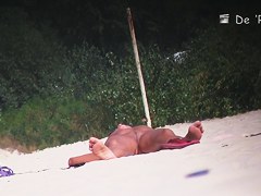 The candid tits view of pretty girls sunbathing topless