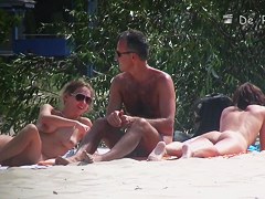 I spied the hot nudist company on my voyeur webcam
