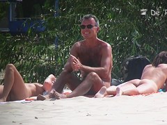 I spied the hot nudist company on my voyeur webcam