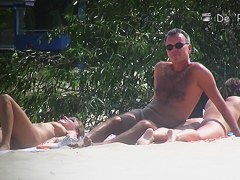I spied the hot nudist company on my voyeur webcam