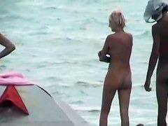 Beautiful babes on beach posing for me