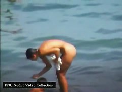 Bathing beauties caught on nudist beach hidden camera