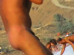 Hot white titties on a completely real nudist beach