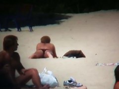 Nice ladies with delicious boobies having fun on the beach