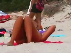 Voyur vid of two very naked and very sexy women on a nudists