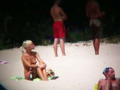 Beach XXX porno totally nude bitches and blonde w/ nice boobies