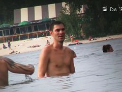 Candid beach shots with naked hot babes