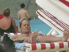 Pretty naked babes at the beach