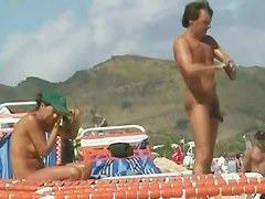 Pretty naked babes at the beach