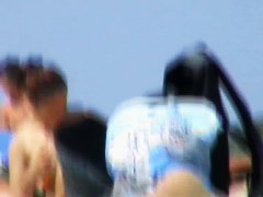 Superb beach voyeur close up shots of nude girls