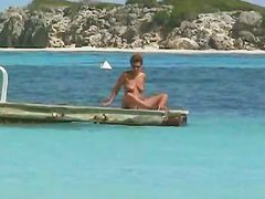 Candid beach camera is capturing hot tanned boobies