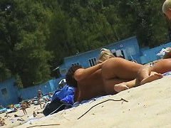 Stunning blonde teen nudists hidden voyeur video