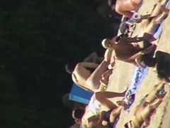 Beach voyeur spy cam petite brunette