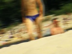 Beach voyeur gets his spy cam in action for a nudist shot