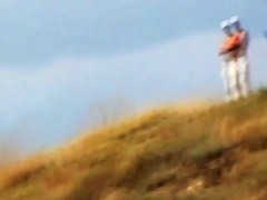 Hot hippie nudist chicks beach voyeur vid