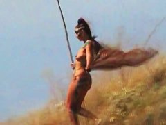 Hot hippie nudist chicks beach voyeur vid