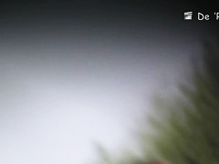 Nudist females in big hats topless on beach voyeur cam