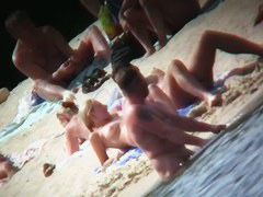 Incredible nude beach voyeur footage