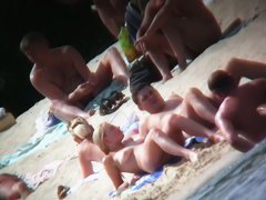 Incredible nude beach voyeur footage
