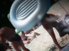 Incredible nude beach voyeur footage