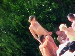 Incredible nude beach voyeur footage