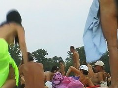 Nudist beach voyeur preys on hot  women