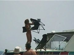 Hot video of several scenes from a nudist beach