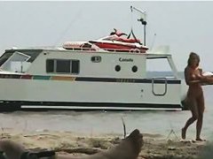 Hot video of several scenes from a nudist beach