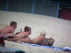 Thrilling nude beach spy cam video