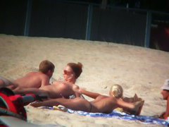 Thrilling nude beach spy cam video