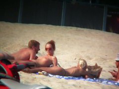 Thrilling nude beach spy cam video