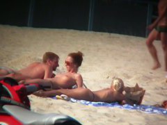 Thrilling nude beach spy cam video