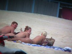 Thrilling nude beach spy cam video