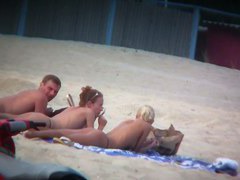 Thrilling nude beach spy cam video
