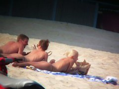 Thrilling nude beach spy cam video