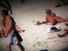 My own beach voyeur video of nude hot girls sunbathing