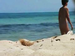 Nudist beach hidden voyeur shot of hot women by the sea