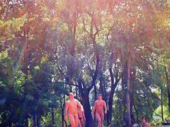 Candid camera rolling on an unsuspecting nudist beach