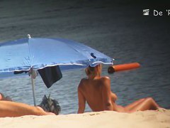Beach voyeur spy cam catches hot footage of sexy naked girls.