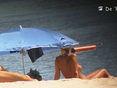 Beach voyeur spy cam catches hot footage of sexy naked girls.