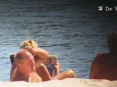 Beach voyeur spy cam catches hot footage of sexy naked girls.