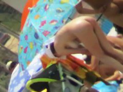 Slutty real nudist beach voyeur video