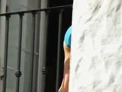 An amazing spy cam shot of some big juicy melons