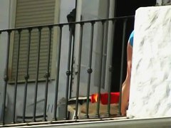 An amazing spy cam shot of some big juicy melons