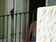 An amazing spy cam shot of some big juicy melons