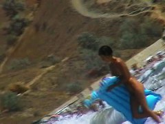 Real beach voyeur video of hot nudist chicks showing off their bodies by the water