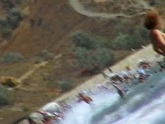 Real beach voyeur video of hot nudist chicks showing off their bodies by the water