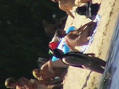 Beach is the place for some nude voyeur filming action