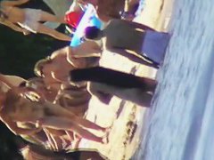 Beach is the place for some nude voyeur filming action